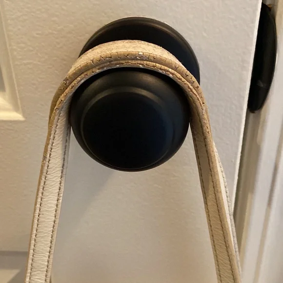 Coach Color-Block Tan & Brown Signature Tote Handbag White Leather 10859… - Picture 12 of 17